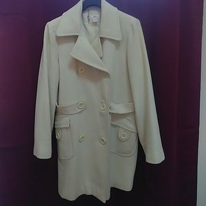 JLo Cream Pea Coat